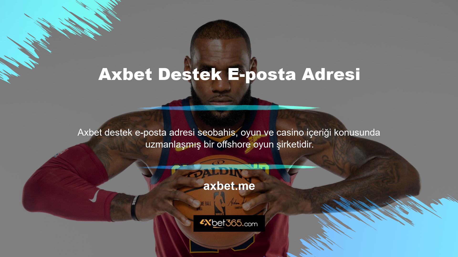 Axbet kısa süre içerisinde yeni adresi aktif edip kullanıcıya gönderecektir