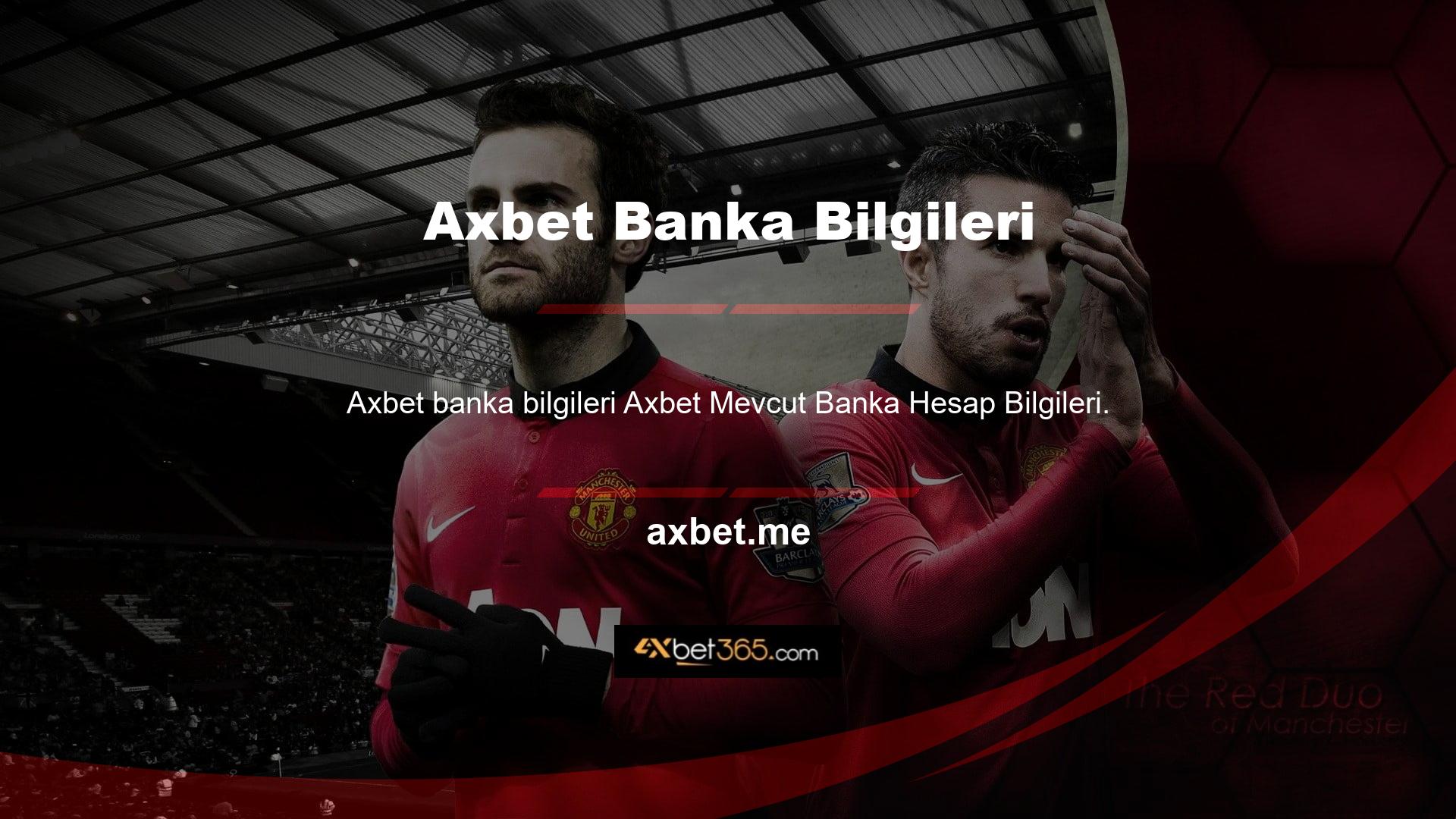Axbet kendi kimlik numaranıza ve cep telefonu numaranıza başka bilgiler vermek için mevcut banka hesabı bilgileri gerekecektir
